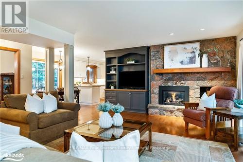 6123 27/28 Nottawasaga Side Road, Clearview (Stayner), ON - Indoor Photo Showing Living Room With Fireplace