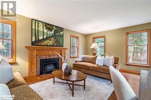 6123 27/28 Nottawasaga Side Road, Clearview (Stayner), ON - Indoor Photo Showing Living Room With Fireplace