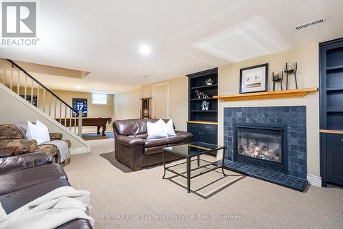 6123 27/28 Nottawasaga Side Road, Clearview (Stayner), ON - Indoor Photo Showing Living Room With Fireplace