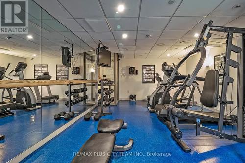 1408 - 25 Fairview Road W, Mississauga, ON - Indoor Photo Showing Gym Room