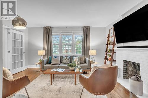 24 Arch Road, Mississauga, ON - Indoor Photo Showing Living Room With Fireplace