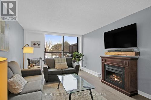 16 - 525 St Laurent Boulevard, Ottawa, ON - Indoor Photo Showing Living Room With Fireplace