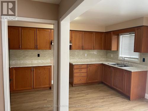 201 Zia Dodda Crescent, Brampton, ON - Indoor Photo Showing Kitchen With Double Sink