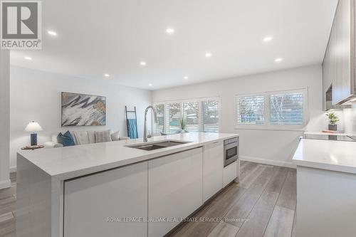 596 Thornwood Avenue, Burlington, ON - Indoor Photo Showing Kitchen With Double Sink