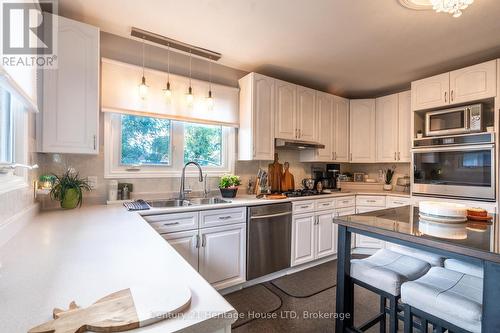 163 Camrose Avenue, Welland (773 - Lincoln/Crowland), ON - Indoor Photo Showing Kitchen With Double Sink