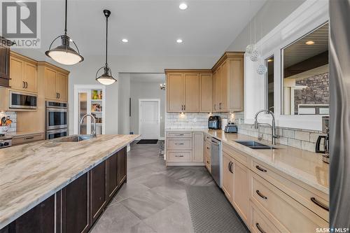 Neudorf Acreage, Corman Park Rm No. 344, SK - Indoor Photo Showing Kitchen With Double Sink With Upgraded Kitchen