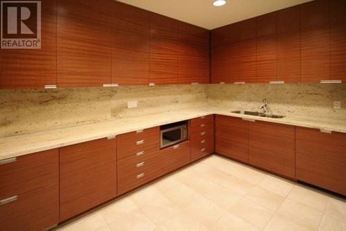 1179 W Cordova Street, Vancouver, BC - Indoor Photo Showing Kitchen With Double Sink