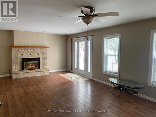 730 Marl Lake Rd 7 Road, Brockton, ON - Indoor Photo Showing Living Room With Fireplace