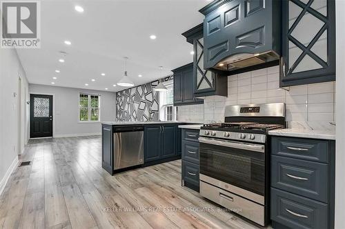 Upper - 54 Craigmiller Avenue, Hamilton, ON - Indoor Photo Showing Kitchen With Upgraded Kitchen