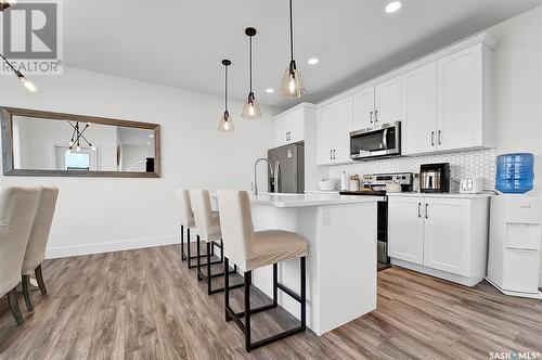 2019 Stilling Lane, Saskatoon, SK - Indoor Photo Showing Kitchen With Upgraded Kitchen