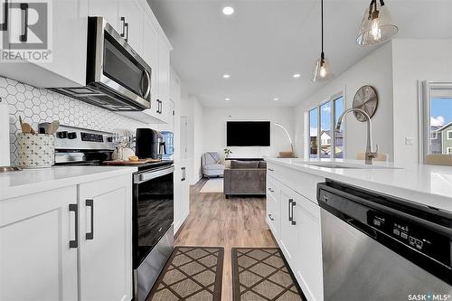 2019 Stilling Lane, Saskatoon, SK - Indoor Photo Showing Kitchen With Double Sink