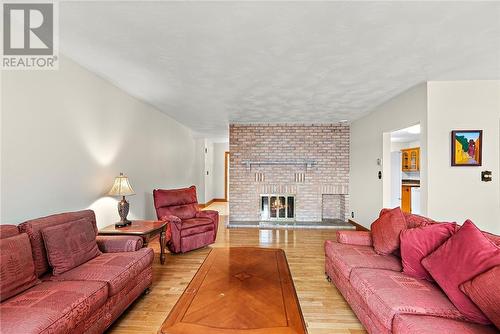 647 Kirkwood, Sudbury, ON - Indoor Photo Showing Living Room With Fireplace