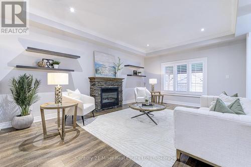 23 Blackburn Lane, Hamilton (Villages Of Glancaster), ON - Indoor Photo Showing Living Room With Fireplace