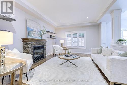 23 Blackburn Lane, Hamilton (Villages Of Glancaster), ON - Indoor Photo Showing Living Room With Fireplace