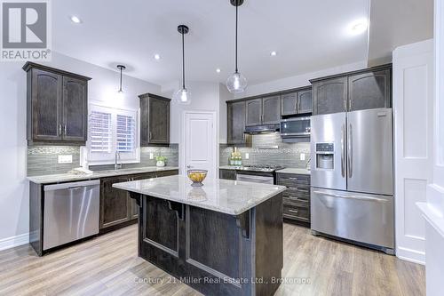 23 Blackburn Lane, Hamilton (Villages Of Glancaster), ON - Indoor Photo Showing Kitchen With Stainless Steel Kitchen With Upgraded Kitchen