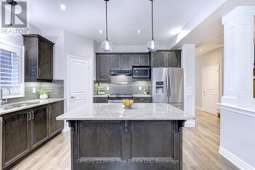 23 Blackburn Lane, Hamilton (Villages Of Glancaster), ON - Indoor Photo Showing Kitchen With Stainless Steel Kitchen With Upgraded Kitchen