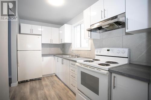 140-172 South Market St, Sault Ste. Marie, ON - Indoor Photo Showing Kitchen With Double Sink