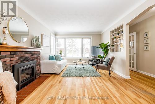 813 Weston Drive, Ottawa, ON - Indoor Photo Showing Living Room With Fireplace