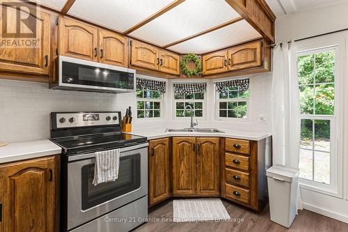 19 Highbush Road, Hastings Highlands, ON - Indoor Photo Showing Kitchen With Double Sink