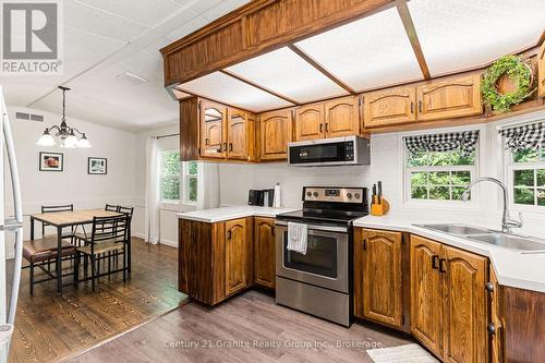 19 Highbush Road, Hastings Highlands, ON - Indoor Photo Showing Kitchen With Double Sink