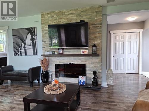 40A Hospital Road, Stephenville Crossing, NL - Indoor Photo Showing Living Room With Fireplace