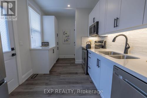 5 Florence Street, Hamilton, ON - Indoor Photo Showing Kitchen With Double Sink With Upgraded Kitchen