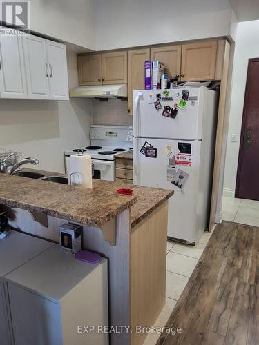 201 - 1 Clairtrell Road, Toronto, ON - Indoor Photo Showing Kitchen With Double Sink