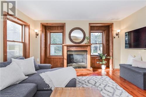 259 Garafraxa Street E, Centre Wellington (Fergus), ON - Indoor Photo Showing Living Room With Fireplace