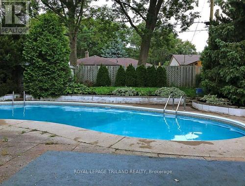 34 Strathcona Drive, London, ON - Outdoor With In Ground Pool With Backyard