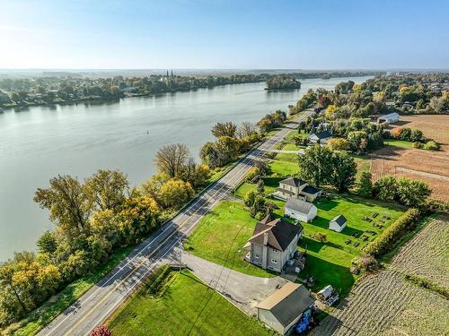 Photo aÃ©rienne - 1328 Ch. Du Rivage, Saint-Antoine-Sur-Richelieu, QC - Outdoor With Body Of Water With View