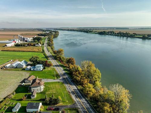 Photo aÃ©rienne - 1328 Ch. Du Rivage, Saint-Antoine-Sur-Richelieu, QC - Outdoor With Body Of Water With View