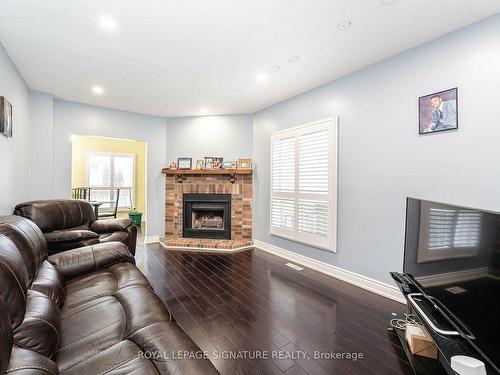 991 Rambleberry Ave, Pickering, ON - Indoor Photo Showing Living Room With Fireplace