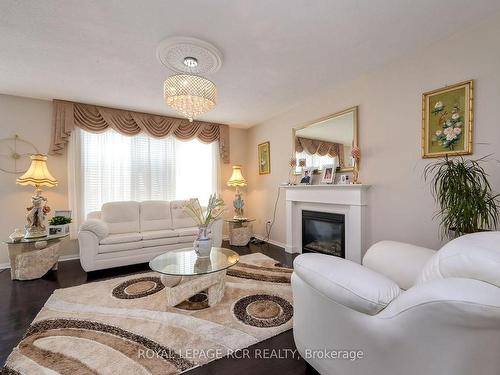 Upper-62 Ferris Lane, New Tecumseth, ON - Indoor Photo Showing Living Room With Fireplace