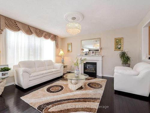 Upper-62 Ferris Lane, New Tecumseth, ON - Indoor Photo Showing Living Room With Fireplace