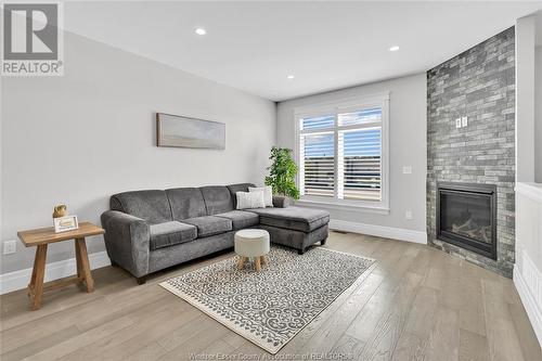 729 Brownstone Drive, Lakeshore, ON - Indoor Photo Showing Living Room With Fireplace