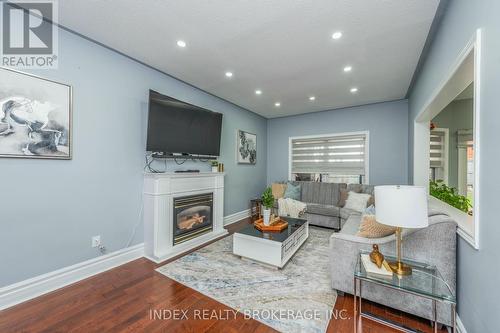 54 Brasswinds Court, Vaughan, ON - Indoor Photo Showing Living Room With Fireplace