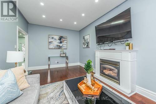 54 Brasswinds Court, Vaughan, ON - Indoor Photo Showing Living Room With Fireplace