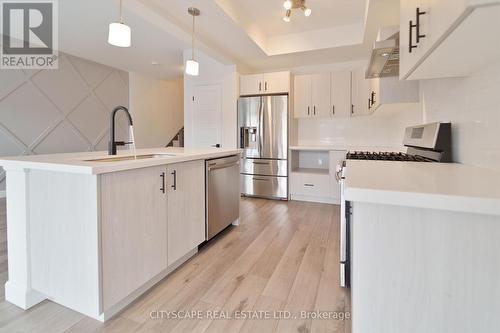 29 Bensley Lane, Hamilton, ON - Indoor Photo Showing Kitchen With Stainless Steel Kitchen With Upgraded Kitchen