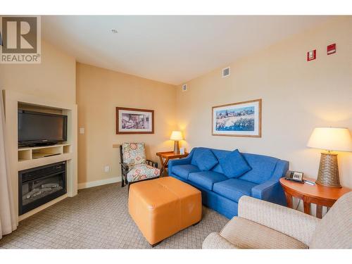 13011 Lakeshore Drive Unit# 238, Summerland, BC - Indoor Photo Showing Living Room With Fireplace