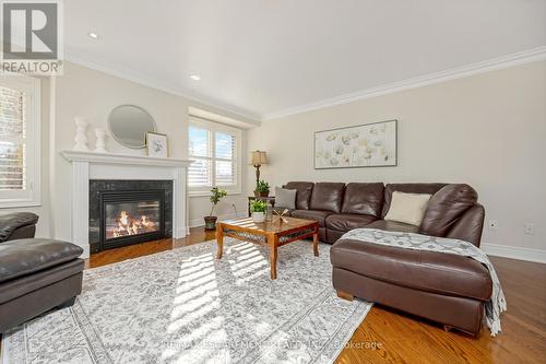 2036 Lushes Avenue, Mississauga, ON - Indoor Photo Showing Living Room With Fireplace