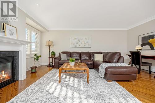 2036 Lushes Avenue, Mississauga, ON - Indoor Photo Showing Living Room With Fireplace