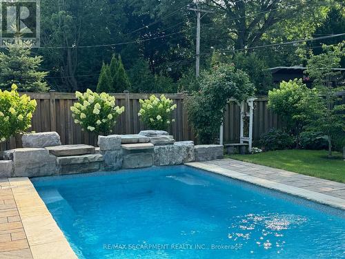 5247 Spruce Avenue, Burlington, ON - Outdoor With In Ground Pool With Deck Patio Veranda