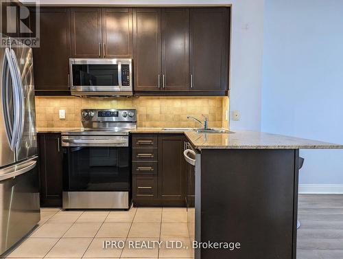 1802 - 80 Absolute Avenue, Mississauga, ON - Indoor Photo Showing Kitchen With Stainless Steel Kitchen With Upgraded Kitchen