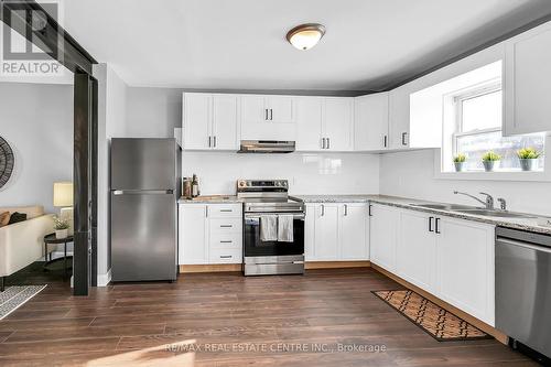 14 Keith Street, Hamilton, ON - Indoor Photo Showing Kitchen With Double Sink