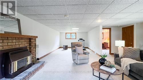 7333 Line 34 Road, West Perth (62 - Hibbert Twp), ON - Indoor Photo Showing Living Room With Fireplace