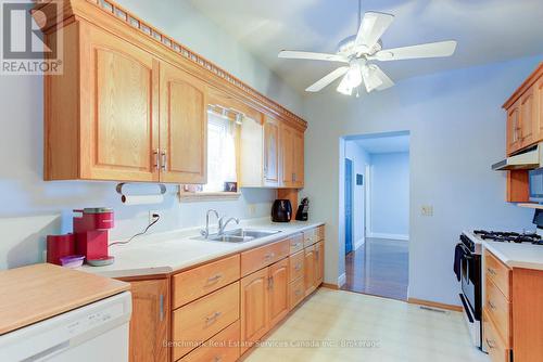 18 Cambria Street, Stratford, ON - Indoor Photo Showing Kitchen With Double Sink