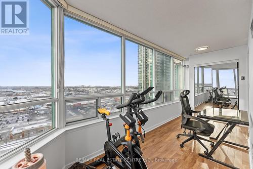 1808 - 550 Webb Drive, Mississauga, ON - Indoor Photo Showing Gym Room