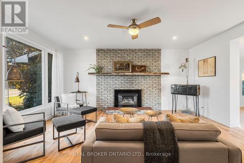 6233 Perth Street, Ottawa, ON - Indoor Photo Showing Living Room With Fireplace