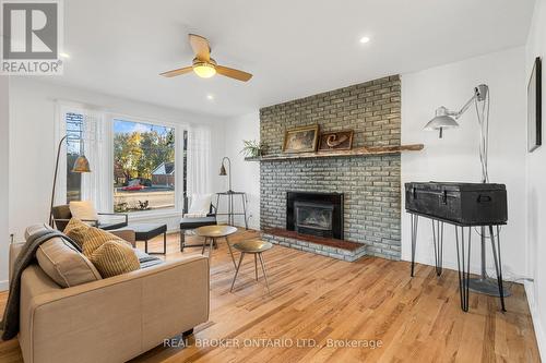 6233 Perth Street, Ottawa, ON - Indoor Photo Showing Living Room With Fireplace