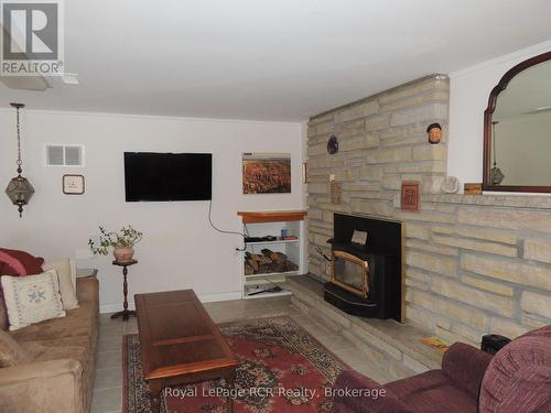 211 Point Road, Grey Highlands, ON - Indoor Photo Showing Living Room With Fireplace